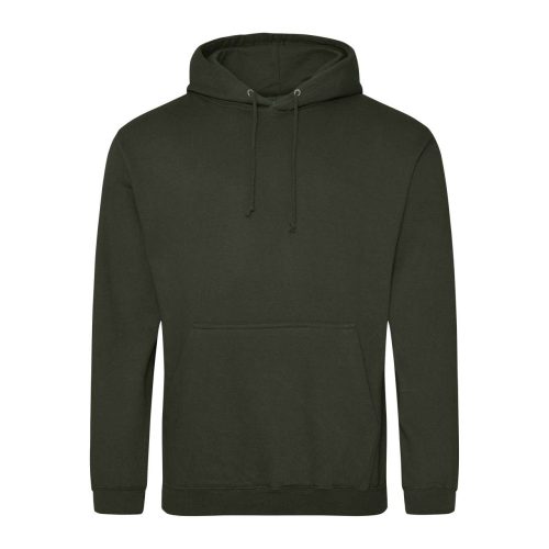 Just Hoods Uniszex laza szabású kapucnis pulóver AWJH001, Combat Green-XS