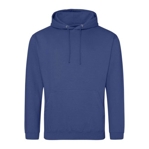 Just Hoods Uniszex laza szabású kapucnis pulóver AWJH001, Denim Blue-XS