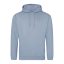 Just Hoods Uniszex laza szabású kapucnis pulóver AWJH001, Dusty Blue-M