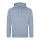 Just Hoods Uniszex laza szabású kapucnis pulóver AWJH001, Dusty Blue-XS