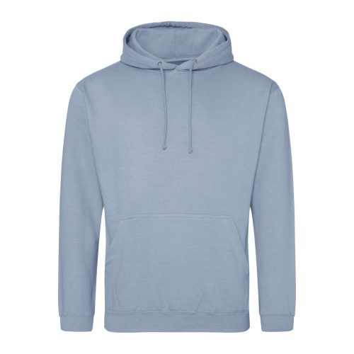 Just Hoods Uniszex laza szabású kapucnis pulóver AWJH001, Dusty Blue-XS