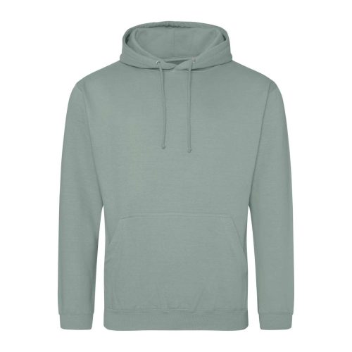 Just Hoods Uniszex laza szabású kapucnis pulóver AWJH001, Dusty Green-XL