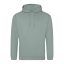 Just Hoods Uniszex laza szabású kapucnis pulóver AWJH001, Dusty Green-XL