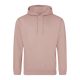 Just Hoods Uniszex laza szabású kapucnis pulóver AWJH001, Dusty Pink-XS