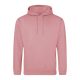 Just Hoods Uniszex laza szabású kapucnis pulóver AWJH001, Dusty Rose-XL