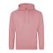 Just Hoods Uniszex laza szabású kapucnis pulóver AWJH001, Dusty Rose-XS