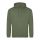 Just Hoods Uniszex laza szabású kapucnis pulóver AWJH001, Earthy Green-XS