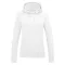 Just Hoods Női kapucnis pulóver bolyhozott belsővel AWJH001F, Arctic White-2XL