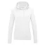 Just Hoods Női kapucnis pulóver bolyhozott belsővel AWJH001F, Arctic White-M