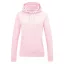 Just Hoods Női kapucnis pulóver bolyhozott belsővel AWJH001F, Baby Pink-XS
