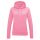 Just Hoods Női kapucnis pulóver bolyhozott belsővel AWJH001F, Candyfloss Pink-XL