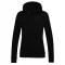 Just Hoods Női kapucnis pulóver bolyhozott belsővel AWJH001F, Deep Black-L
