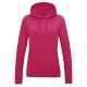 Just Hoods Női kapucnis pulóver bolyhozott belsővel AWJH001F, Hot Pink-L