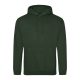 Just Hoods Uniszex laza szabású kapucnis pulóver AWJH001, Forest Green-2XL