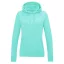Just Hoods Női kapucnis pulóver bolyhozott belsővel AWJH001F, Peppermint-M