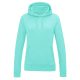 Just Hoods Női kapucnis pulóver bolyhozott belsővel AWJH001F, Peppermint-XS