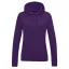Just Hoods Női kapucnis pulóver bolyhozott belsővel AWJH001F, Purple-XL