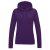 Just Hoods Női kapucnis pulóver bolyhozott belsővel AWJH001F, Purple-XS