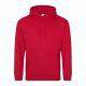 Just Hoods Uniszex laza szabású kapucnis pulóver AWJH001, Fire Red-M