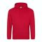 Just Hoods Uniszex laza szabású kapucnis pulóver AWJH001, Fire Red-XS