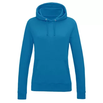   Just Hoods Női kapucnis pulóver bolyhozott belsővel AWJH001F, Sapphire Blue-S