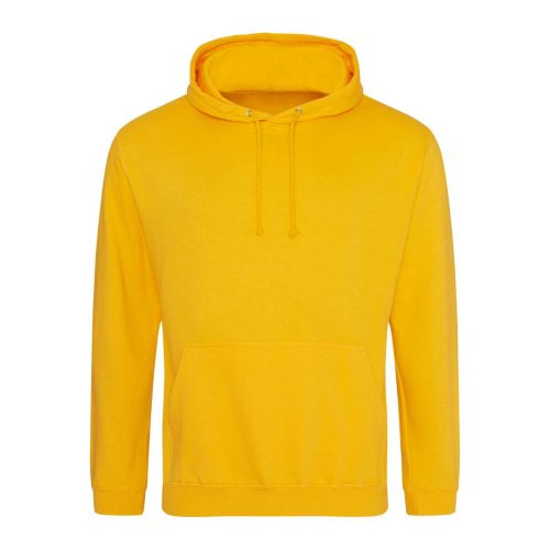 Just Hoods Uniszex laza szabású kapucnis pulóver AWJH001, Gold-XS