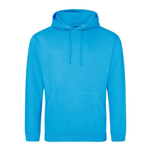 Just Hoods Uniszex laza szabású kapucnis pulóver AWJH001, Hawaiian Blue-3XL