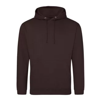   Just Hoods Uniszex laza szabású kapucnis pulóver AWJH001, Hot Chocolate-XS