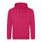 Just Hoods Uniszex laza szabású kapucnis pulóver AWJH001, Hot Pink-S
