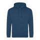Just Hoods Uniszex laza szabású kapucnis pulóver AWJH001, Ink Blue-M