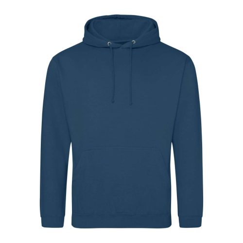 Just Hoods Uniszex laza szabású kapucnis pulóver AWJH001, Ink Blue-XS