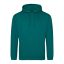 Just Hoods Uniszex laza szabású kapucnis pulóver AWJH001, Jade-2XL