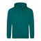 Just Hoods Uniszex laza szabású kapucnis pulóver AWJH001, Jade-XS