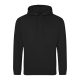 Just Hoods Uniszex laza szabású kapucnis pulóver AWJH001, Jet Black-4XL