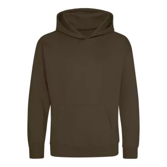   Just Hoods Gyerek kapucnis pulóver AWJH001J, Olive Green-5/6