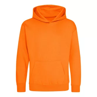   Just Hoods Gyerek kapucnis pulóver AWJH001J, Orange Crush-5/6