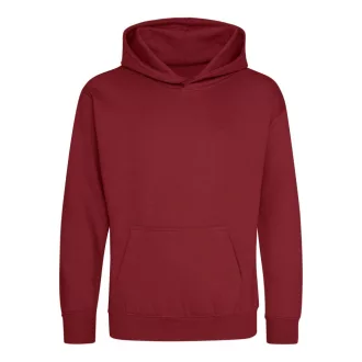   Just Hoods Gyerek kapucnis pulóver AWJH001J, Red Hot Chilli-5/6