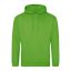 Just Hoods Uniszex laza szabású kapucnis pulóver AWJH001, Lime Green-2XL