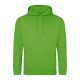 Just Hoods Uniszex laza szabású kapucnis pulóver AWJH001, Lime Green-M