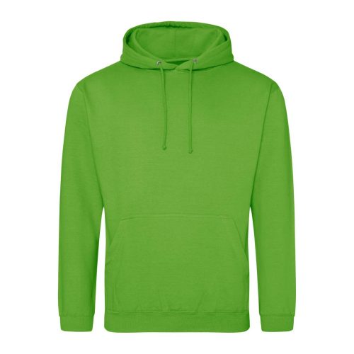 Just Hoods Uniszex laza szabású kapucnis pulóver AWJH001, Lime Green-XS