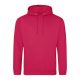 Just Hoods Uniszex laza szabású kapucnis pulóver AWJH001, Lipstick Pink-XS