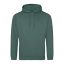 Just Hoods Uniszex laza szabású kapucnis pulóver AWJH001, Moss Green-2XL