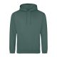 Just Hoods Uniszex laza szabású kapucnis pulóver AWJH001, Moss Green-2XL