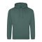 Just Hoods Uniszex laza szabású kapucnis pulóver AWJH001, Moss Green-S