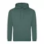Just Hoods Uniszex laza szabású kapucnis pulóver AWJH001, Moss Green-XS