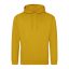 Just Hoods Uniszex laza szabású kapucnis pulóver AWJH001, Mustard-3XL