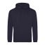 Just Hoods Uniszex laza szabású kapucnis pulóver AWJH001, New French Navy-5XL
