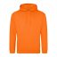 Just Hoods Uniszex laza szabású kapucnis pulóver AWJH001, Orange Crush-L