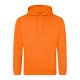 Just Hoods Uniszex laza szabású kapucnis pulóver AWJH001, Orange Crush-M