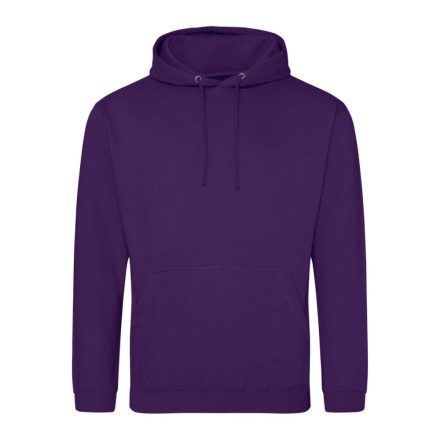 Just Hoods Uniszex laza szabású kapucnis pulóver AWJH001, Purple-L